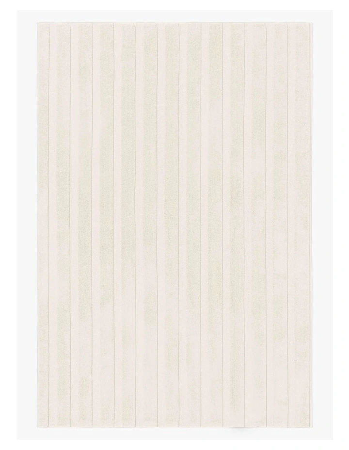 LOOPSIE  MOJAVE CREAM STRIPED RUG image 1