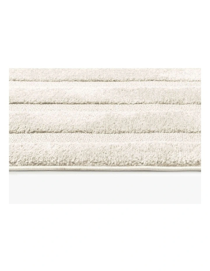 LOOPSIE  MOJAVE CREAM STRIPED RUG image 4