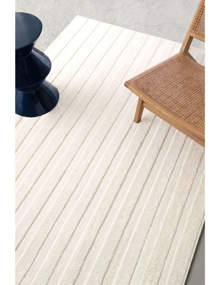 LOOPSIE  MOJAVE CREAM STRIPED RUG image 7