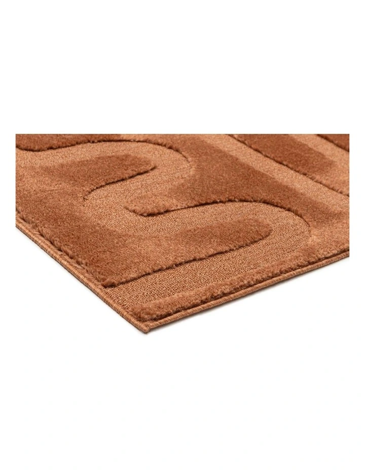 LOOPSIE  PALAWAN TERRACOTTA SQUIGGLE RUG image 2