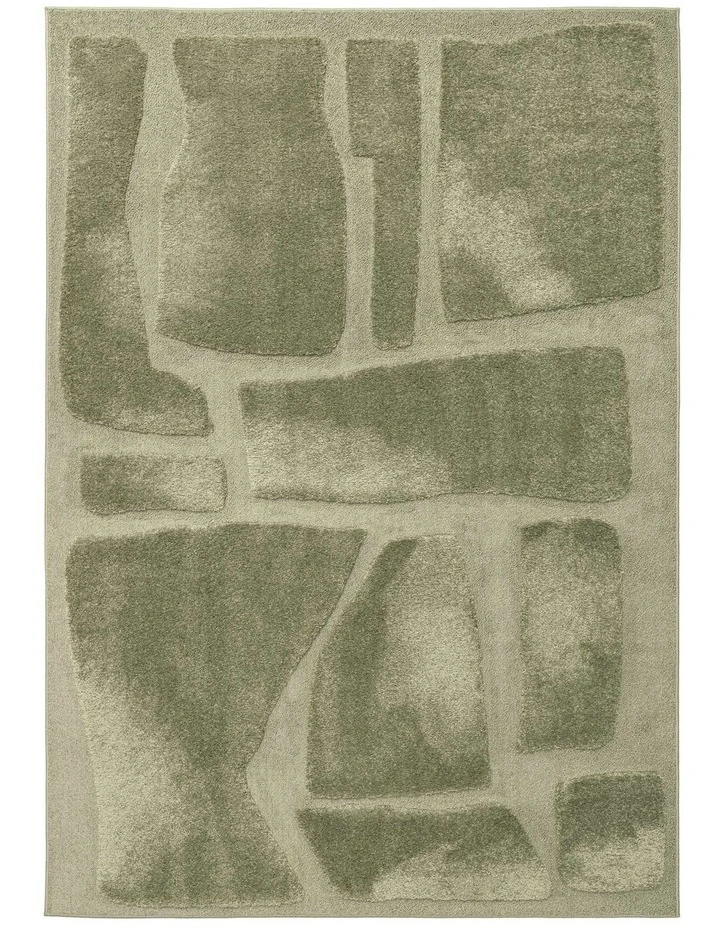 LOOPSIE  BALTIC GREEN MOSAIC RUG image 1