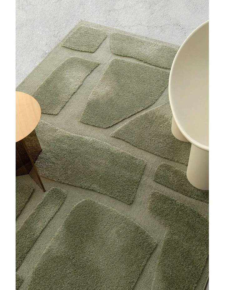 LOOPSIE  BALTIC GREEN MOSAIC RUG image 7