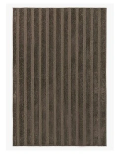 LOOPSIE WADI BROWN STRIPED RUG