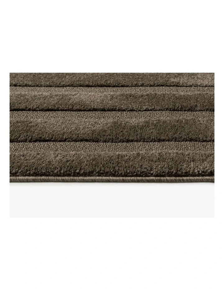 LOOPSIE  WADI BROWN STRIPED RUG image 4