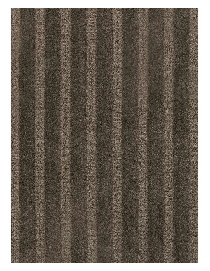 LOOPSIE  WADI BROWN STRIPED RUG image 5
