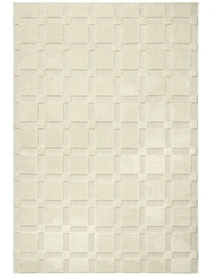 LOOPSIE FUJI CREAM CHECKERBOARD RUG