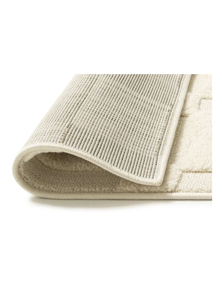 LOOPSIE  FUJI CREAM CHECKERBOARD RUG image 3