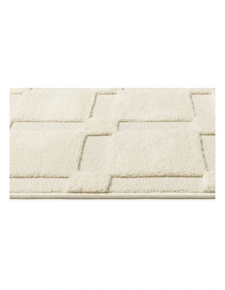 LOOPSIE  FUJI CREAM CHECKERBOARD RUG image 4