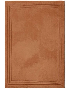 LOOPSIE GOBI TERRACOTTA BORDERED RUG
