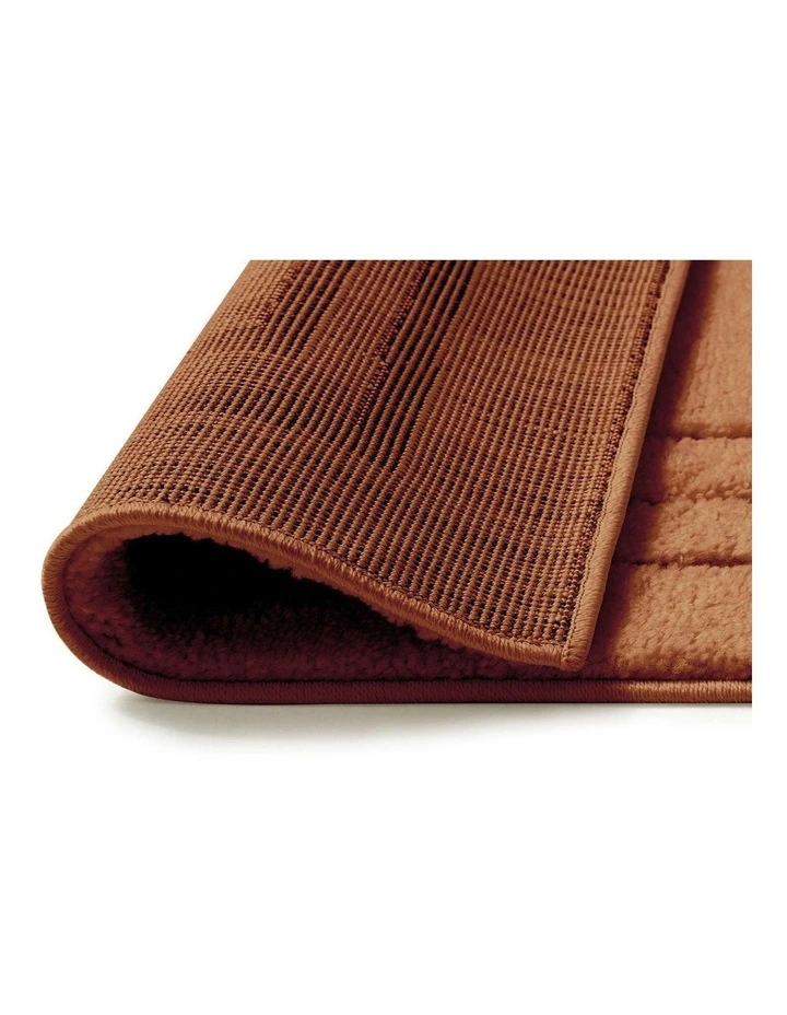 LOOPSIE  GOBI TERRACOTTA BORDERED RUG image 3