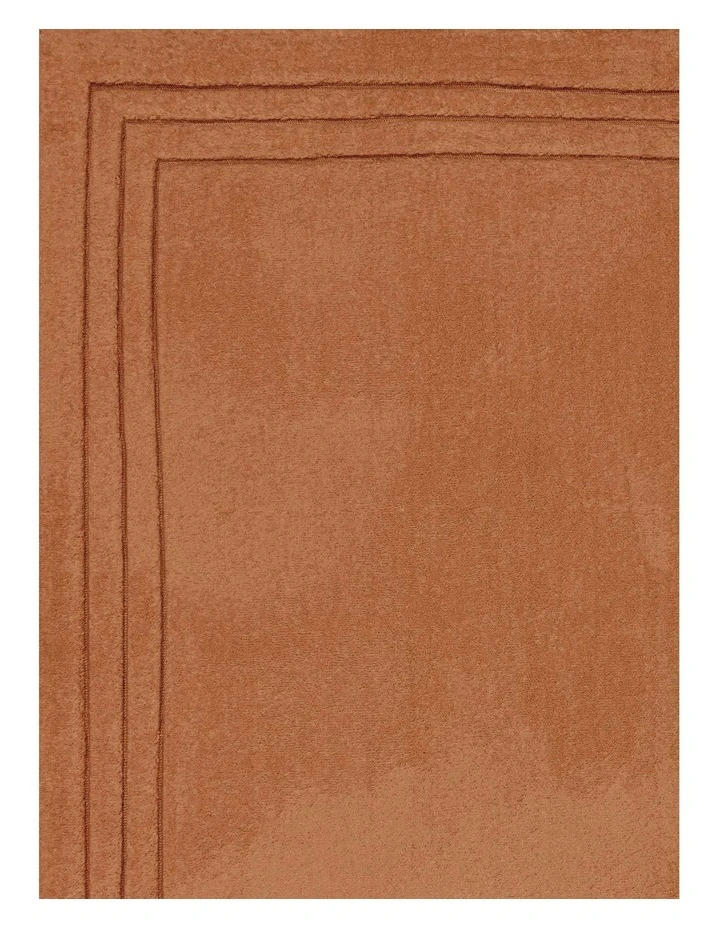 LOOPSIE  GOBI TERRACOTTA BORDERED RUG image 5