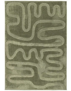 LOOPSIE ANSE GREEN MAZE RUG