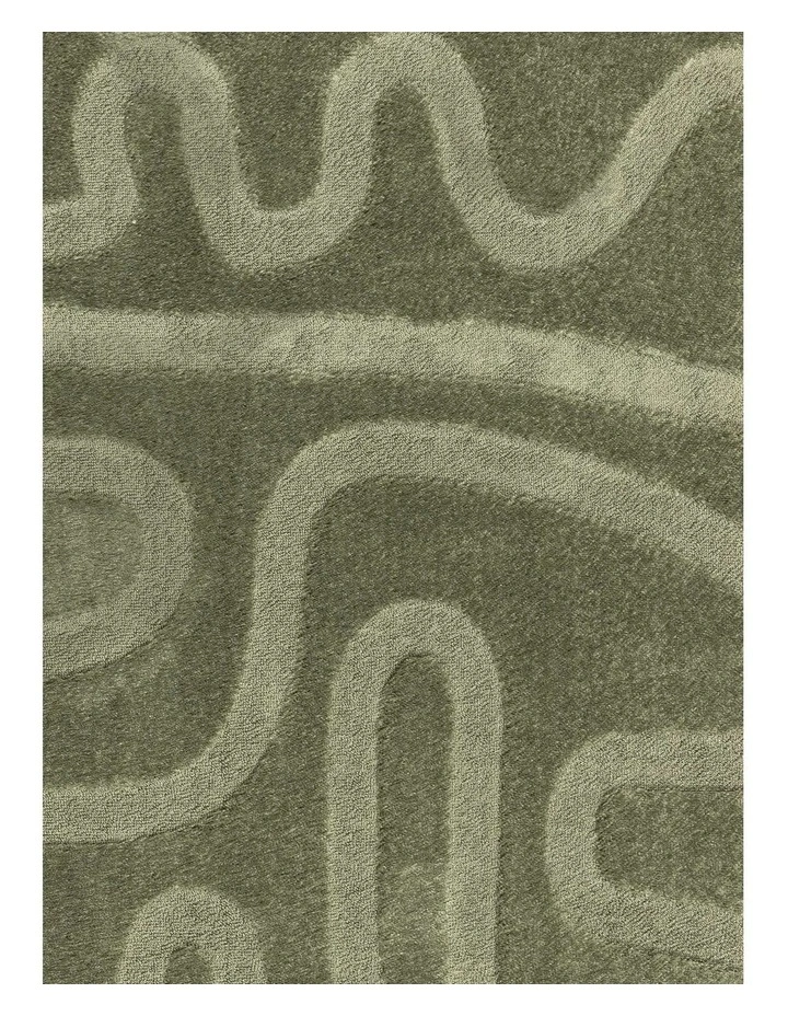 LOOPSIE  ANSE GREEN MAZE RUG image 5