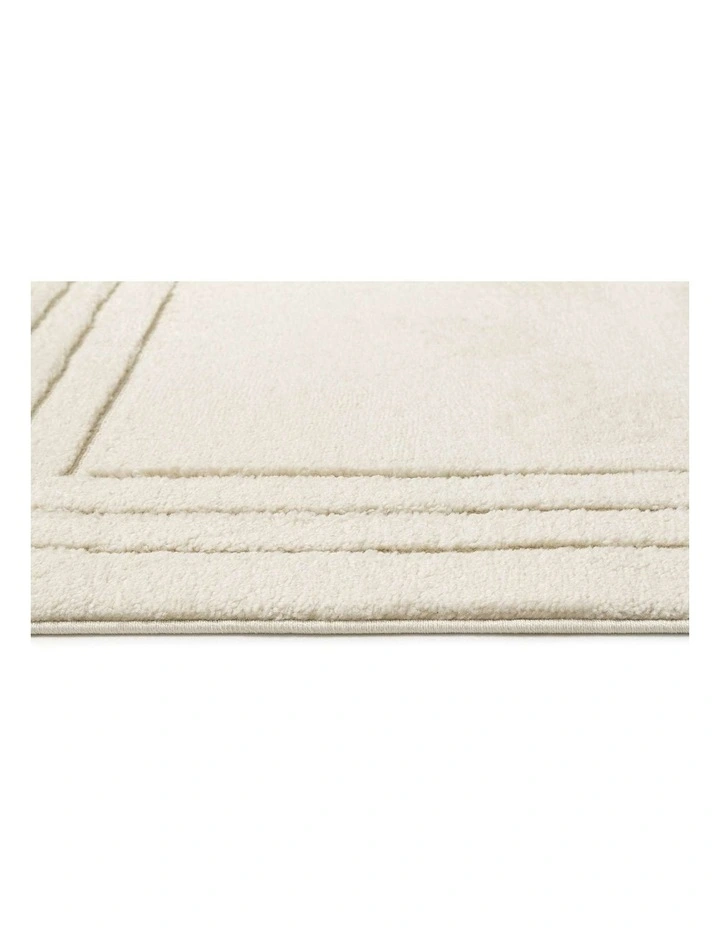 LOOPSIE  ERG CREAM BORDERED RUG image 4
