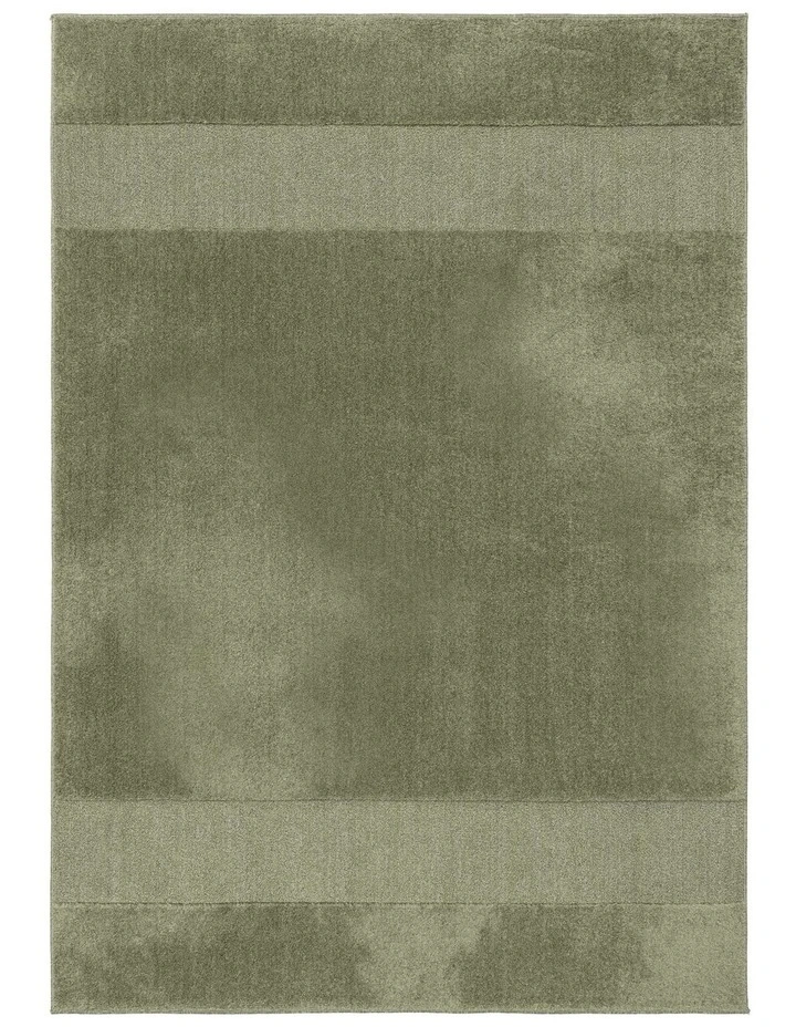 LOOPSIE  ACONCAGUA GREEN BANDED RUG image 1