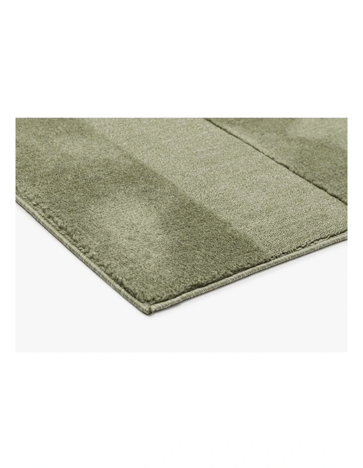 LOOPSIE  ACONCAGUA GREEN BANDED RUG image 2