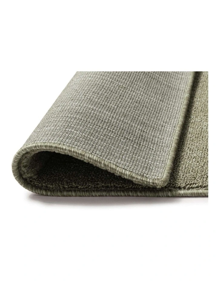 LOOPSIE  ACONCAGUA GREEN BANDED RUG image 3