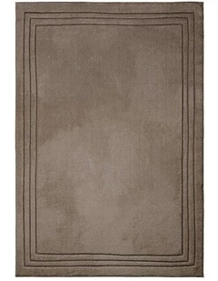 LOOPSIE PLITVICE BROWN BORDERED RUG