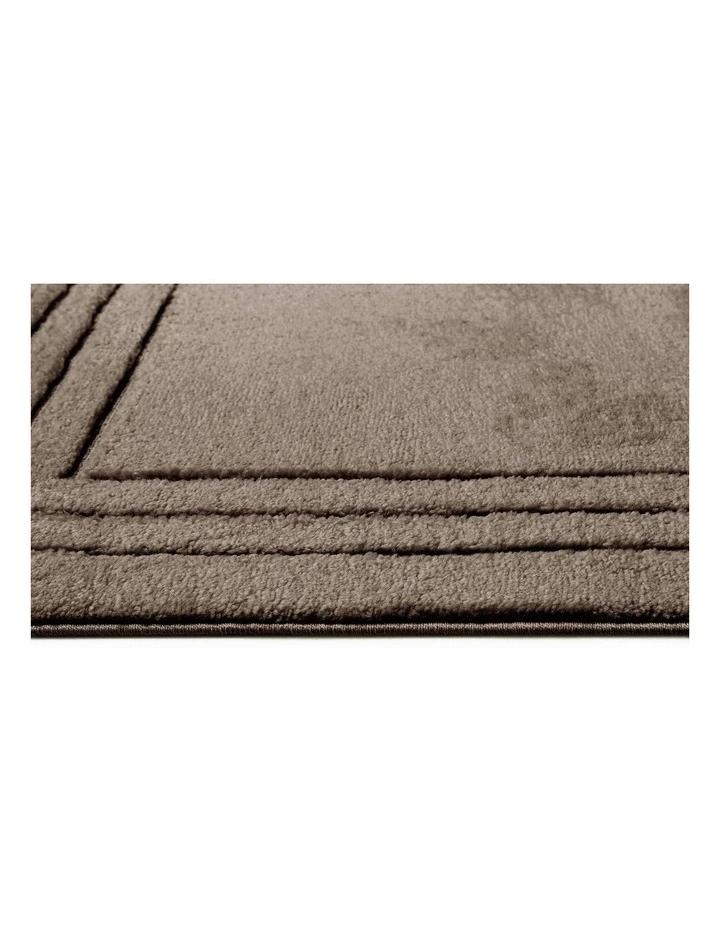 LOOPSIE  PLITVICE BROWN BORDERED RUG image 4