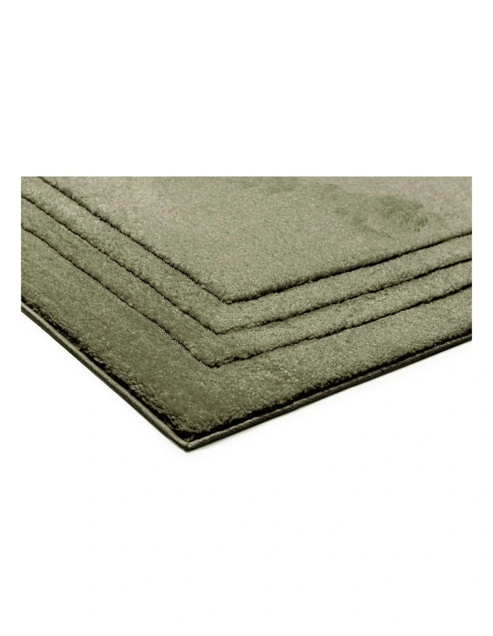 LOOPSIE  SONORA GREEN BORDERED RUG image 2
