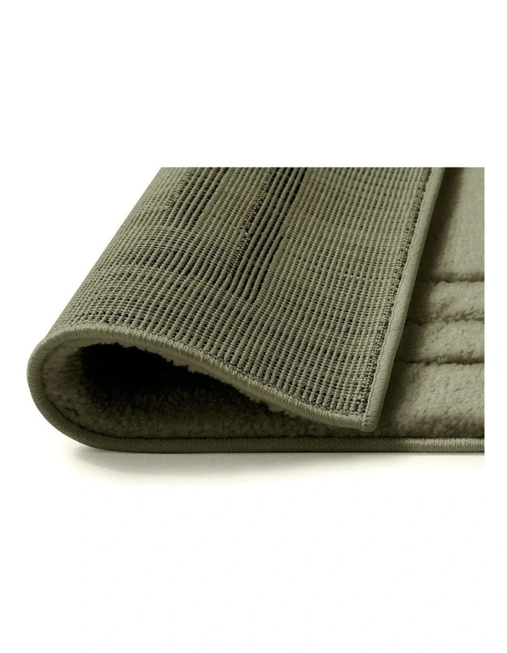 LOOPSIE  SONORA GREEN BORDERED RUG image 3