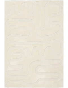 LOOPSIE ELAFONISSI CREAM SQUIGGLE RUG