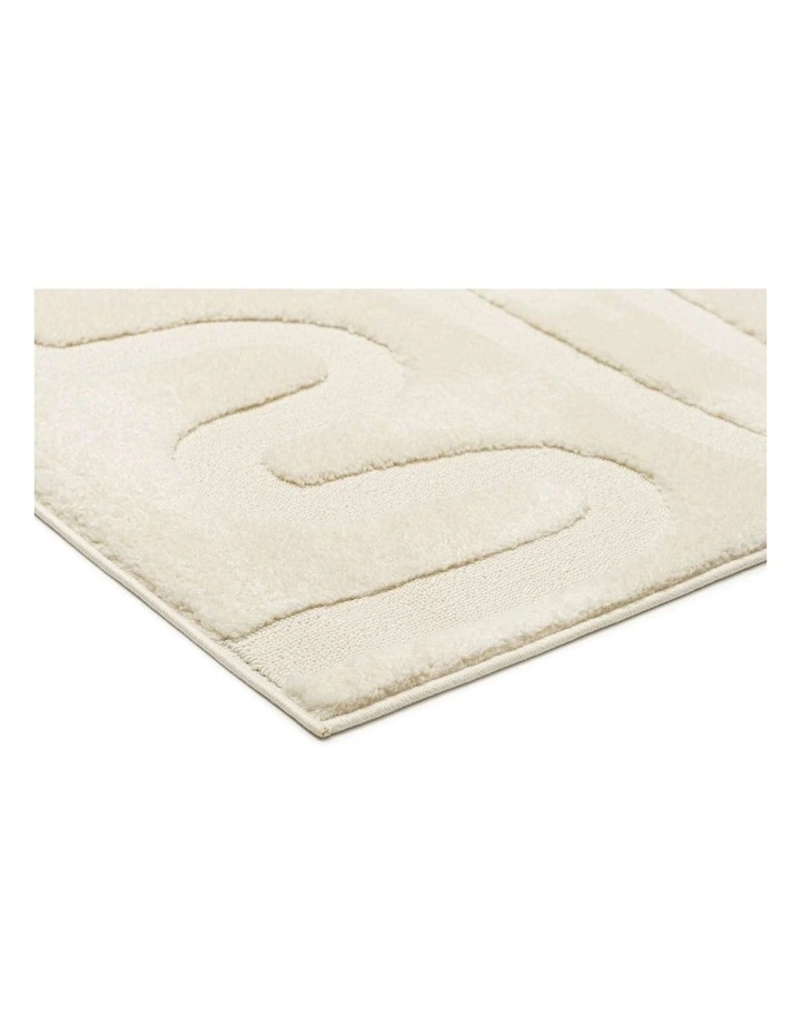 LOOPSIE  ELAFONISSI CREAM SQUIGGLE RUG image 2