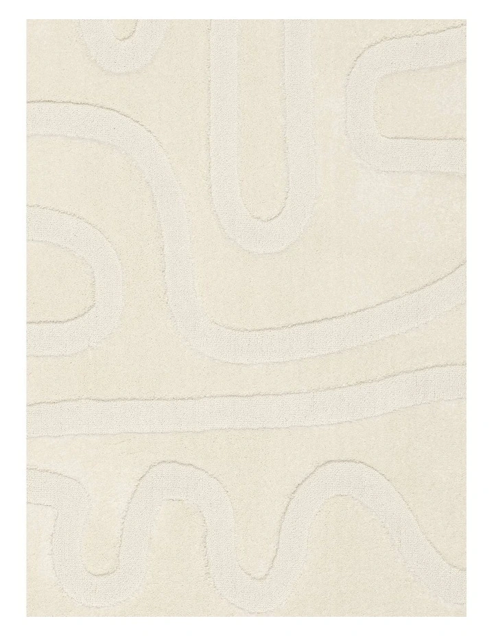 LOOPSIE  ELAFONISSI CREAM SQUIGGLE RUG image 5