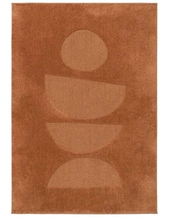 LOOPSIE LADAKH TERRACOTTA PEBBLE RUG