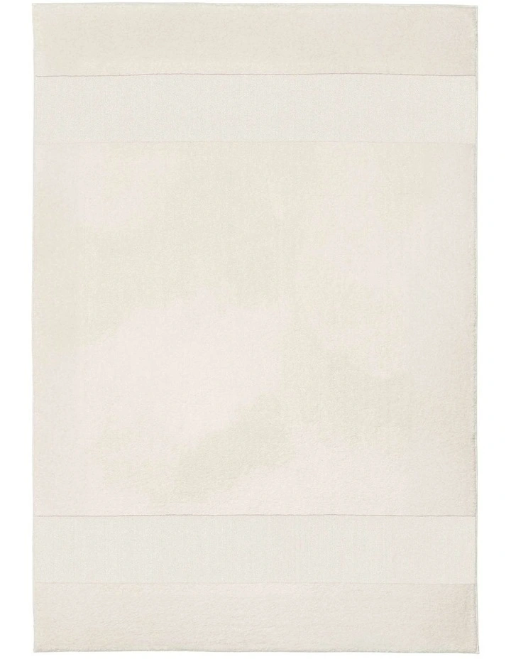 LOOPSIE MATTERHORN CREAM BANDED RUG image 1