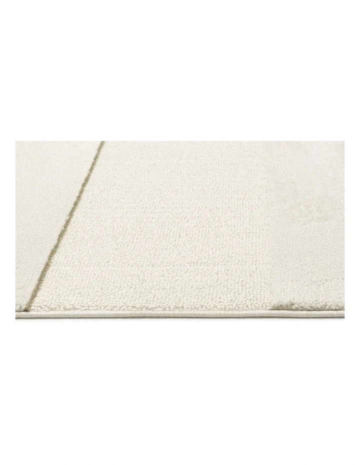 LOOPSIE MATTERHORN CREAM BANDED RUG image 4
