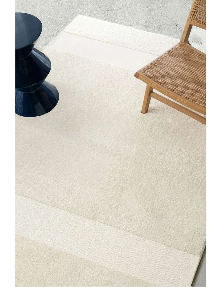 LOOPSIE MATTERHORN CREAM BANDED RUG image 7