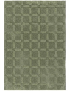 LOOPSIE MAYON GREEN CHECKERBOARD RUG