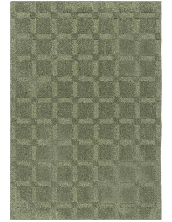 LOOPSIE  MAYON GREEN CHECKERBOARD RUG image 1