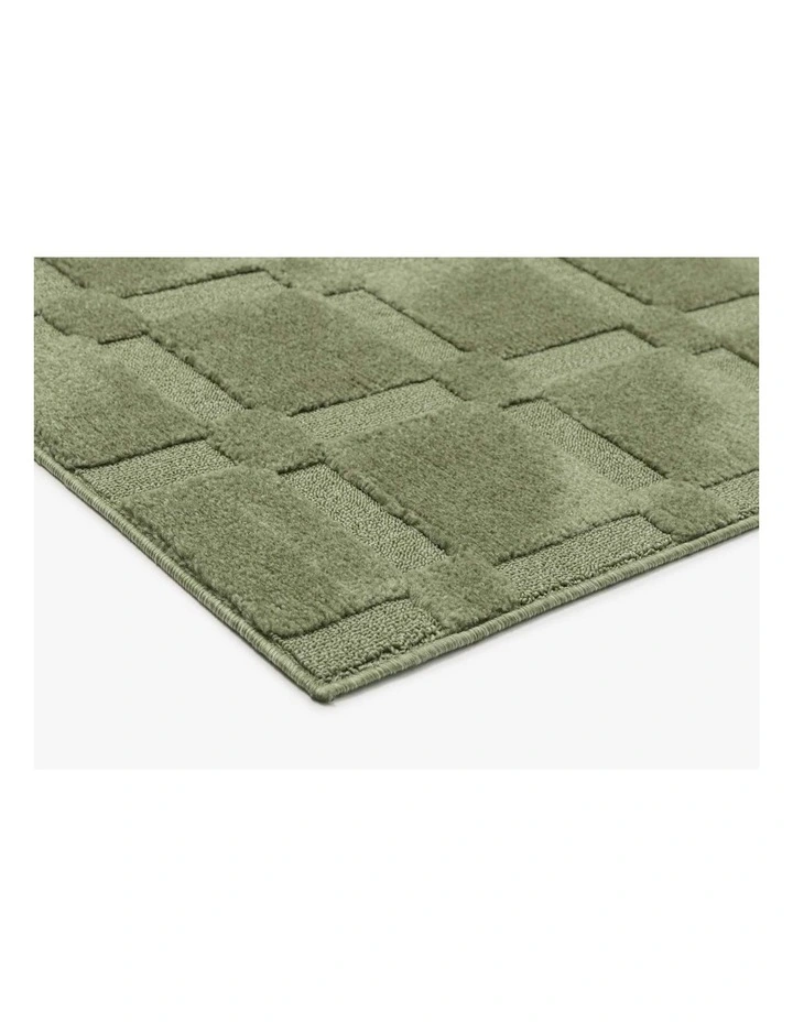 LOOPSIE  MAYON GREEN CHECKERBOARD RUG image 2