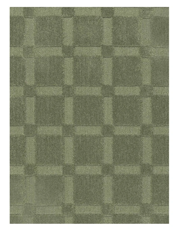 LOOPSIE  MAYON GREEN CHECKERBOARD RUG image 5
