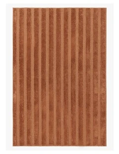 LOOPSIE PETRA TERRACOTTA STRIPED RUG