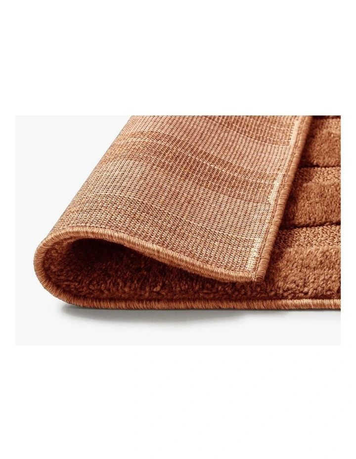 LOOPSIE  PETRA TERRACOTTA STRIPED RUG image 3