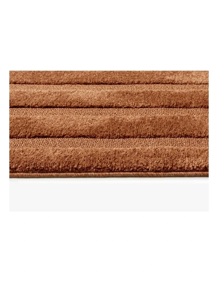 LOOPSIE  PETRA TERRACOTTA STRIPED RUG image 4