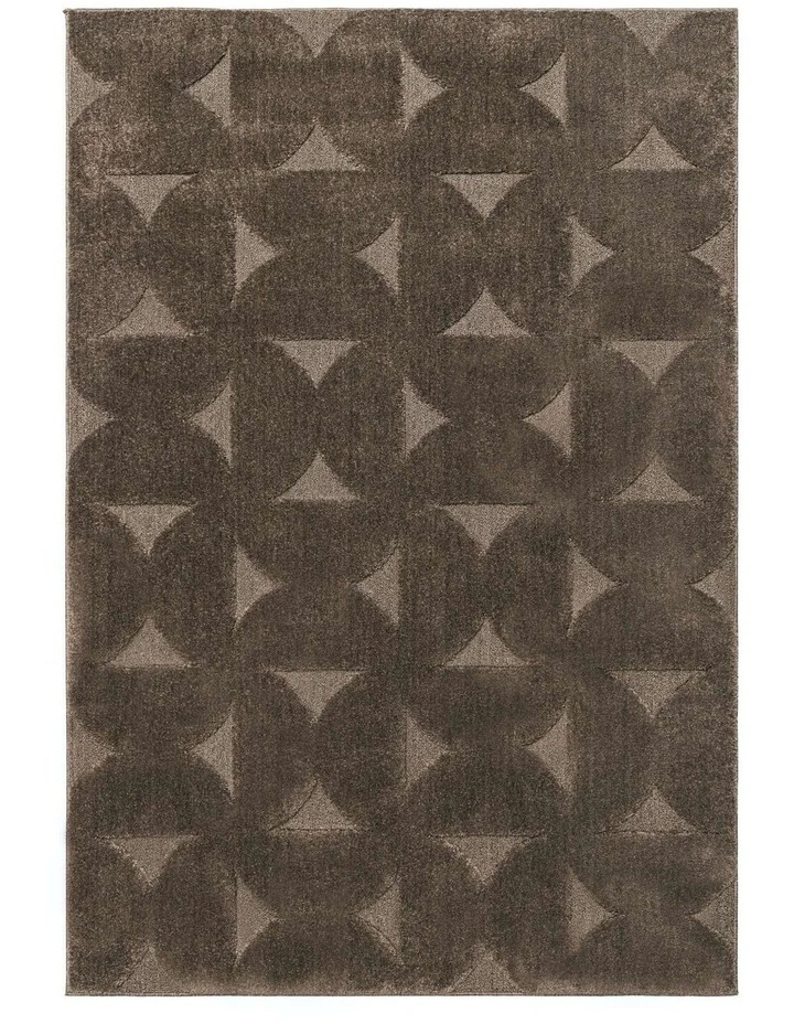 LOOPSIE  TEIDE BROWN GEOMETRIC RUG image 1