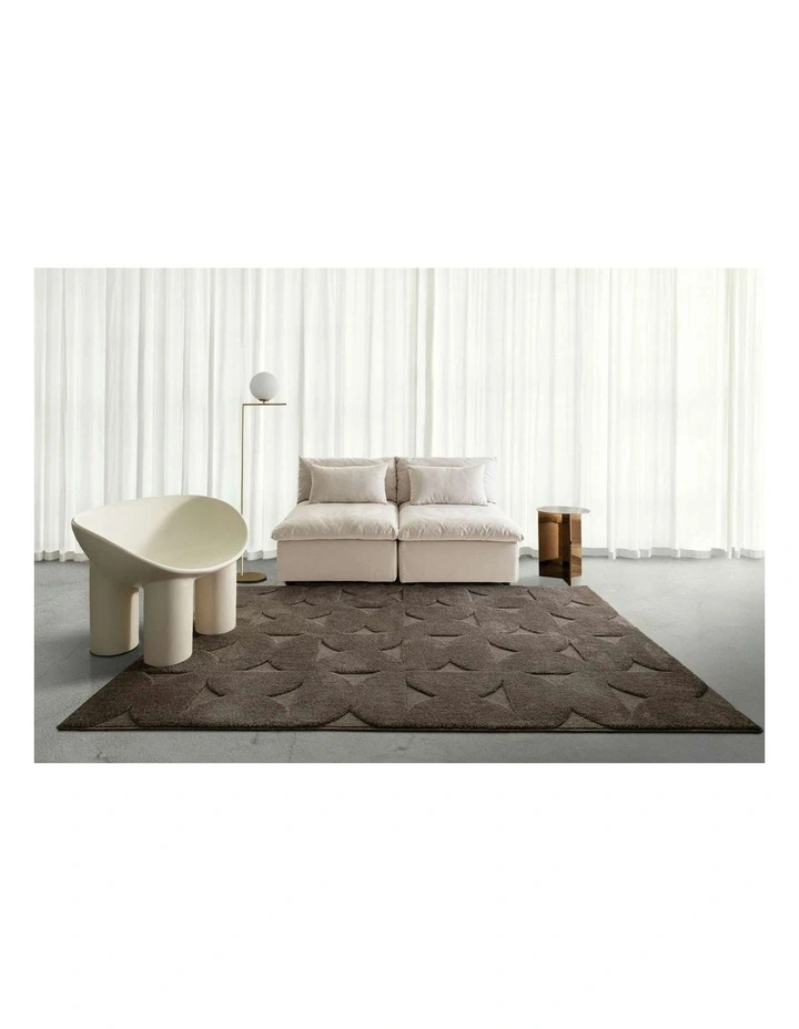 LOOPSIE  TEIDE BROWN GEOMETRIC RUG image 6