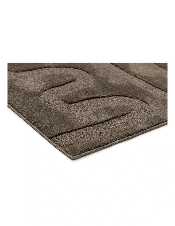 LOOPSIE  BORACAY BROWN SQUIGGLE RUG image 2