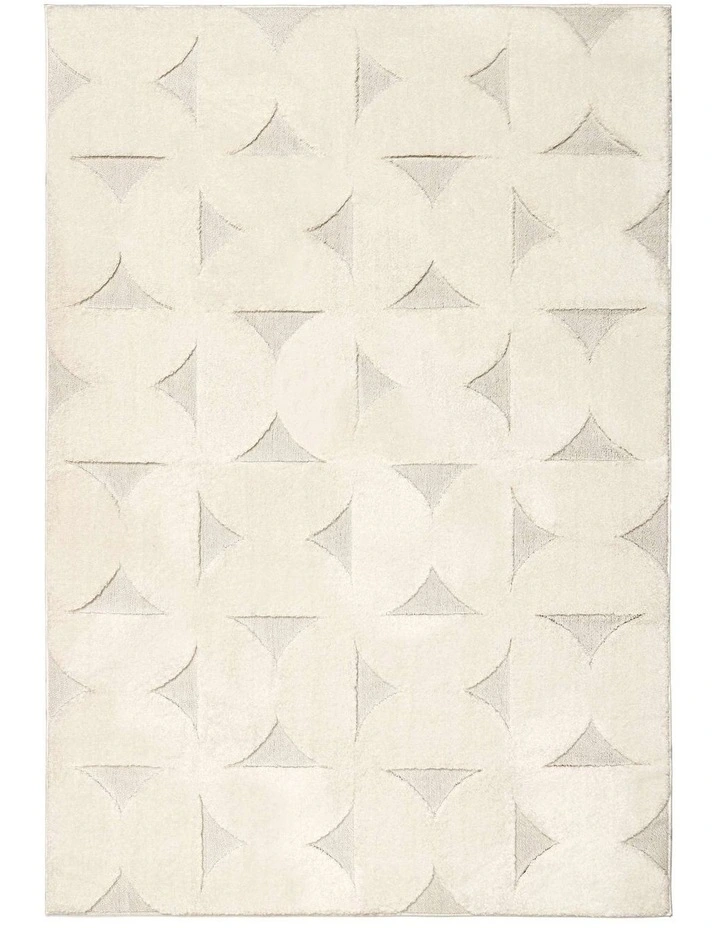 LOOPSIE  BROMO CREAM GEOMETRIC RUG image 1