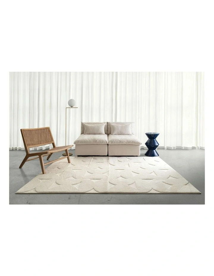 LOOPSIE  BROMO CREAM GEOMETRIC RUG image 5