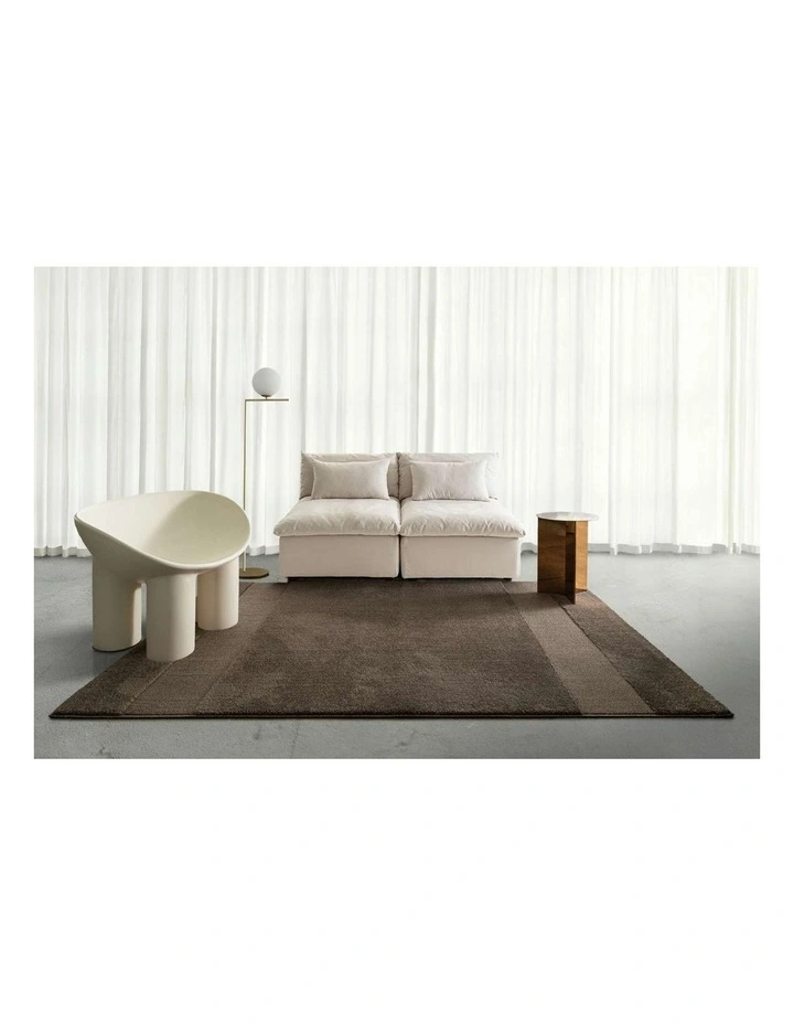 LOOPSIE BWINDI BROWN BANDED RUG image 6
