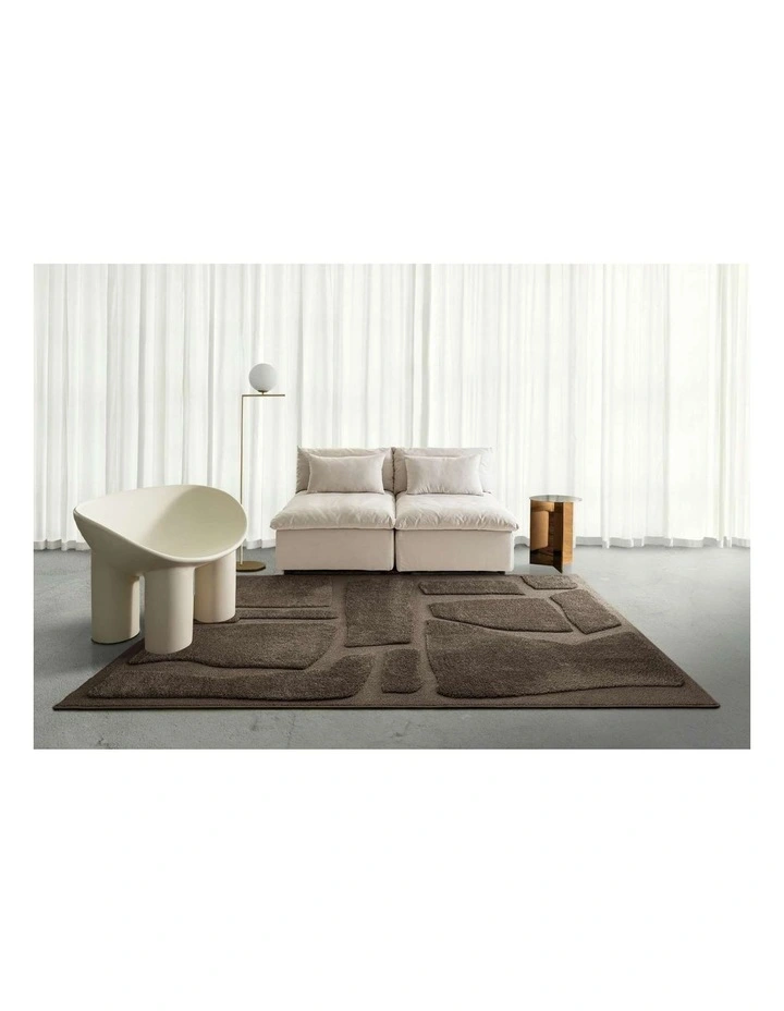 LOOPSIE AEGEAN BROWN MOSAIC RUG image 6