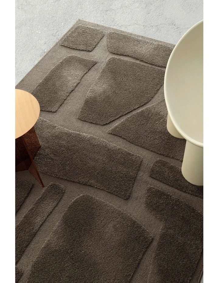 LOOPSIE AEGEAN BROWN MOSAIC RUG image 7