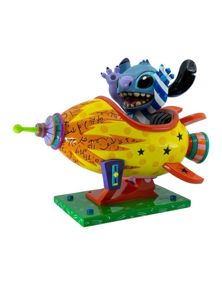 Disney by Britto - Stitch Rocket Ship Large Figurine - 8 years  image 1
