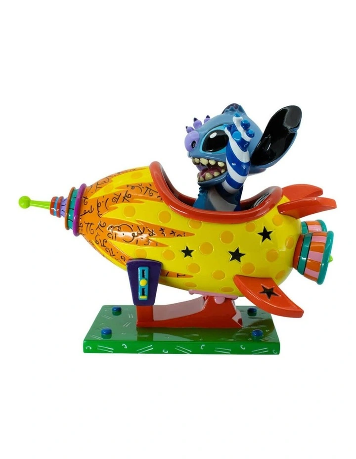 Disney by Britto - Stitch Rocket Ship Large Figurine - 8 years  image 2