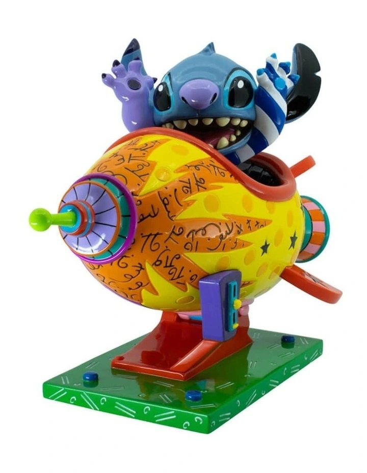 Disney by Britto - Stitch Rocket Ship Large Figurine - 8 years  image 3